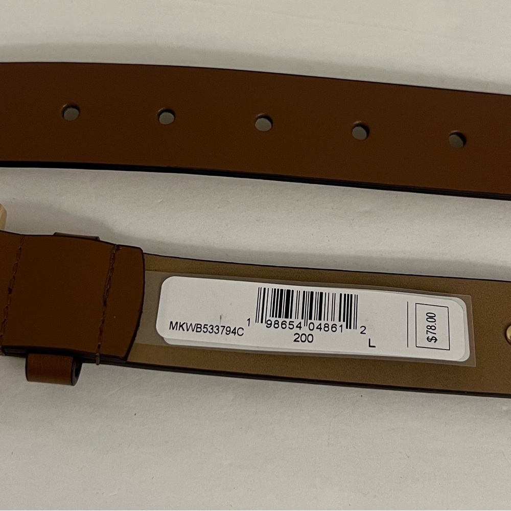 Michael Kors Leather Belt Brown Size Large - Picture 12 of 16